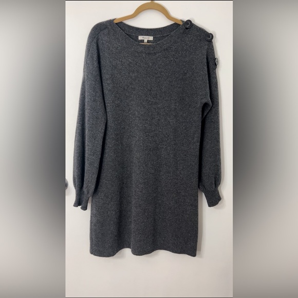 Madswell Boatneck Button-Shoulder
Sweater-Dress color grey Size L - Picture 7 of 14